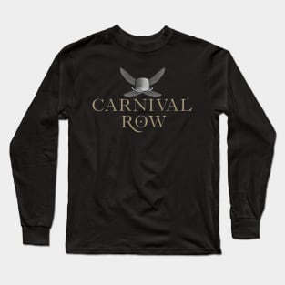 Carnival Row Winged Bowler Large Text Long Sleeve T-Shirt